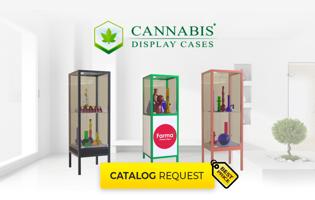 Cannabis Pedestal Display Cases