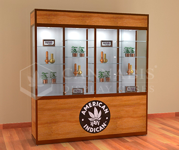 Cannabis Wall Upright Display Cases