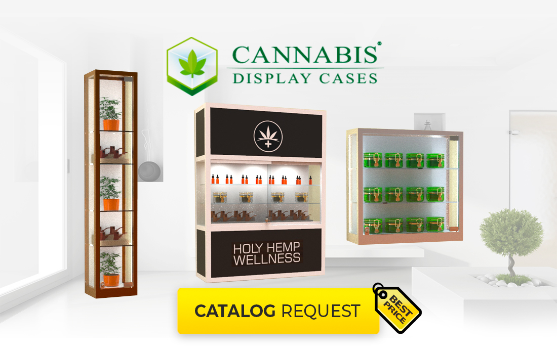 Cannabis Wall Mounted Display Cases